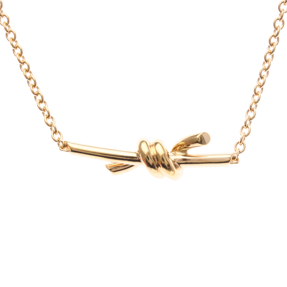 Tiffany Knot Chain Bracelet Pink Gold (18K) No Stone Charm Bracelet Pink Gold